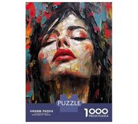 Rompecabezas De 1000 Piezas para Adolescentes Beauty Drawn Woman Rompecabezas para Adultos Juegos Divertidos Regalos para Mujeres Desafiantes De Completar 52x38cm/1000pcs