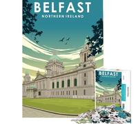 Rompecabezas de 1000 Piezas para Adolescentes Belfast Irlanda del Norte Juguetes educativos Juegos relajantes Actividades Familiares Regalos para Mujeres y Hombres (tamaño 38x26cm)