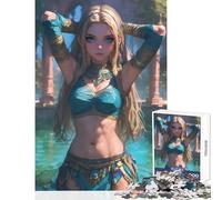 Rompecabezas de 1000 Piezas para Adolescentes Belleza egipcia Juguetes antiestrés Regalos de Amigo Invisible Juego Imposible Ayuda a ejercitar el Cerebro tamaño 38x52cm