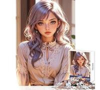 Rompecabezas de 1000 Piezas para Adolescentes Belleza etérea en Elegancia Vintage Juguete Educativo Regalos de cumpleaños Juegos educativos Ayuda al Cerebro Ejercicio tamaño 50x75cm