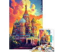 Rompecabezas de 1000 Piezas para Adolescentes Belleza Vibrante del Kremlin desafío para la Inteligencia Cerebral Juguetes adictivos Juegos Familiares una Obra de Arte Ideas para Regalos (38x26cm)