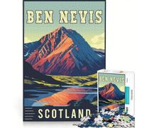Rompecabezas de 1000 Piezas para Adolescentes: Ben Nevis en Escocia, Juego Educativo, Actividades Divertidas para Hacer en casa, fortalece el Amor Entre Parejas 50x75cm