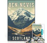 Rompecabezas de 1000 Piezas para Adolescentes: Ben Nevis en Escocia Juegos relajantes, Actividades Divertidas para Hacer en casa Un Regalo Ideal para los Amantes de los Videojuegos 38x52cm