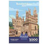 Rompecabezas De 1000 Piezas para Adolescentes Benalmadena Spain Castle Rompecabezas para Adultos Juego Práctico Difícil Regalos De Cumpleaños Y Únicos 52x38cm/1000pcs