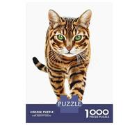 Rompecabezas De 1000 Piezas para Adolescentes Bengal Cat Portrait Rompecabezas Juegos Relajantes Análisis Y Lógica Reducción del Estrés Regalos 52x38cm/1000pcs