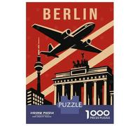Rompecabezas De 1000 Piezas para Adolescentes Berlin Vintage Travel Rompecabezas para Adultos Juegos Relajantes Alivia El Estrés Diversión En Casa Actividades, 38x26cm/1000pcs
