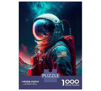 Rompecabezas De 1000 Piezas para Adolescentes Beyond The Stars Astronaut Rompecabezas para Adolescentes Juegos Relajantes para La Diversión Familiar Juego Desafiante Regalos 38x26cm/1000pcs