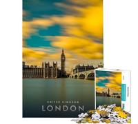 Rompecabezas de 1000 Piezas para Adolescentes Big Ben de Londres Juego de ingenio Educativo desafío Juguete Ideas de Regalo Aprendizaje Educativo tamaño 38x26cm