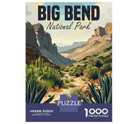 Rompecabezas De 1000 Piezas para Adolescentes Big Bend National Park Rompecabezas para Adultos Juego Práctico Decoración Gran Regalo para Jugar 38x26cm/1000pcs