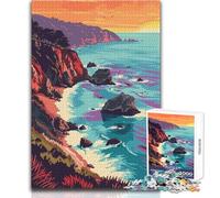 Rompecabezas de 1000 Piezas para Adolescentes, Big Sur, California Beach, Juego desafiante, Juguetes, decoración del hogar, Regalos de Amigo Secreto, tamaño 38x52cm