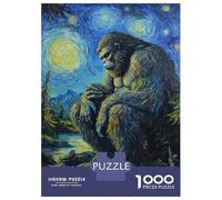Rompecabezas De 1000 Piezas para Adolescentes Bigfoot's Midnight Contemplation Rompecabezas para Adultos Juegos Familiares Mejora La Memoria Cumpleaños Y Navidad 52x38cm/1000pcs