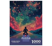 Rompecabezas De 1000 Piezas para Adolescentes Biker Pop Art Colorful Rompecabezas para Adultos Juegos Relajantes Ensamblaje De Patrones Regalos De Cumpleaños Y Únicos 70x50cm/1000pcs