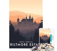 Rompecabezas de 1000 Piezas para Adolescentes Biltmore Estate Juego Interactivo Juguetes educativos Regalos de Amigo Invisible Ideal para Pasar el Tiempo en casa tamaño 38x26cm