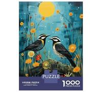 Rompecabezas De 1000 Piezas para Adolescentes Birds in The Garden Art Print Rompecabezas Juegos Relajantes Análisis Y Lógica Juego Desafiante Regalos 70x50cm/1000pcs