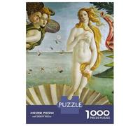 Rompecabezas De 1000 Piezas para Adolescentes Birth of Venus Botticelli Rompecabezas para Adultos Juegos Familiares Decoración De Pared Regalos Y Cumpleaños Únicos 70x50cm/1000pcs