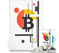 Rompecabezas de 1000 Piezas para Adolescentes: Bitcoin, criptomonedas, Blockchain, Juegos relajantes, Actividades Divertidas en casa, Regalos de cumpleaños únicos 38x52cm