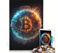 Rompecabezas de 1000 Piezas para Adolescentes: Bitcoin Universe V, Juegos Familiares, Mejora la Memoria, con póster y Hoja de Preguntas a Juego 50x75cm