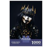 Rompecabezas De 1000 Piezas para Adolescentes Black and Gold Dark Queen Rompecabezas para Adultos Juguetes Antiestrés Corte De Precisión Regalos para Amigos Y Familiares 70x50cm/1000pcs