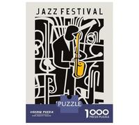 Rompecabezas De 1000 Piezas para Adolescentes Black and White Jazz Fest Rompecabezas Juguetes DIY Pero Divertidos Y Humorísticos Cumpleaños Y Navidad 70x50cm/1000pcs