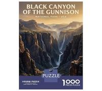 Rompecabezas De 1000 Piezas para Adolescentes Black Canyon of The Gunnison National Park Rompecabezas para Adultos Juguetes DIY Desafío Difícil Regalos para Amigos Y Familiares 52x38cm/1000pcs