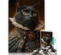 Rompecabezas de 1000 Piezas para Adolescentes Black Cat Jazz 1000 Piezas para Adolescentes Interesante interacción Entre Padres e Hijos 26x38cm