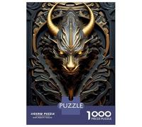 Rompecabezas De 1000 Piezas para Adolescentes Black Golden Dragon Lord Rompecabezas para Adultos Juegos Relajantes Vacaciones En Casa Matar El Tiempo 70x50cm/1000pcs