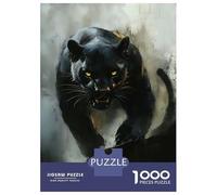 Rompecabezas De 1000 Piezas para Adolescentes Black Panther Portrait Rompecabezas para Adultos Juguetes Antiestrés Difícil Difícil Desafiante De Completar 38x26cm/1000pcs