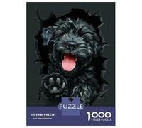 Rompecabezas De 1000 Piezas para Adolescentes Black Russian Terrier Rompecabezas para Adultos Juego Práctico Difícil Regalos De Cumpleaños Y Únicos 52x38cm/1000pcs