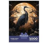 Rompecabezas De 1000 Piezas para Adolescentes Black Stork Wild Rompecabezas para Adultos Juego Práctico Decoración del Hogar Cumpleaños Y Navidad 52x38cm/1000pcs