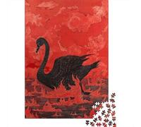 Rompecabezas De 1000 Piezas para Adolescentes Black Swan Art Print-2 Rompecabezas para Adultos Juego Familiar Desafío Difícil Interacción Entre Padres E Hijos 52x38cm/1000pcs