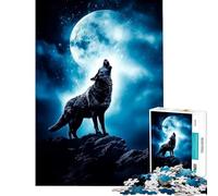 Rompecabezas de 1000 Piezas para Adolescentes Black Wolf Brain Intelligence Challenge Juguetes adictivos Juegos educativos difícil Gran Regalo (tamaño 38x26cm)