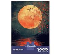 Rompecabezas De 1000 Piezas para Adolescentes Blood Moon Over Water Rompecabezas Juguetes DIY Pero Divertidos Y Humorísticos Cumpleaños Y Navidad 70x50cm/1000pcs