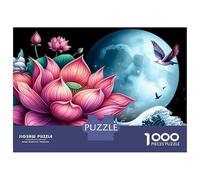 Rompecabezas De 1000 Piezas para Adolescentes Blossom Like A Lotus Flower Rompecabezas para Adultos Juegos Familiares Decoración del Hogar Regalos para Amigos Y Familiares 38x26cm/1000pcs