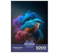 Rompecabezas De 1000 Piezas para Adolescentes Blue Bird in Smoke Rompecabezas para Adolescentes Juguetes Antiestrés Difícil Gran Regalo para Jugar 52x38cm/1000pcs