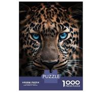 Rompecabezas De 1000 Piezas para Adolescentes Blue Eyed Leopard Rompecabezas para Adultos Juguetes Antiestrés Patrón De Montaje Gran Regalo para Jugar 52x38cm/1000pcs
