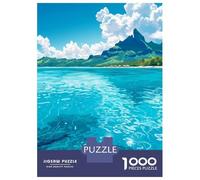 Rompecabezas De 1000 Piezas para Adolescentes Blue Lagoon Bora Bora Rompecabezas para Adultos Juego Familiar Regalos De Decoración Amigos Y Familiares 70x50cm/1000pcs