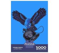 Rompecabezas De 1000 Piezas para Adolescentes Blue Owl with Pocket Watch Rompecabezas para Adultos Juegos Familiares Difícil Regalo De Cumpleaños, Regalos, 70x50cm/1000pcs