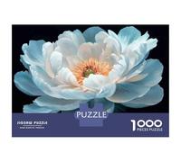 Rompecabezas De 1000 Piezas para Adolescentes Blue Peony Flower Wall Art Print-2 Rompecabezas para Adultos Juegos Relajantes Vacaciones En Casa Matar El Tiempo Desafiante De Completar 52x38cm/1000pcs