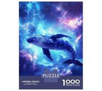 Rompecabezas De 1000 Piezas para Adolescentes Blue Whale in Space Rompecabezas para Adultos Juguetes Antiestrés Regalos De Desafío Difícil para Amigos Y Familiares 70x50cm/1000pcs
