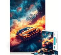 Rompecabezas de 1000 Piezas para Adolescentes BMW M en Cosmic Smokewave,Arte de Corte preciso,Juego para ejercitar la Mente,Juego para Relajarse,Arte navideño para el Tiempo Libre 38x26cm