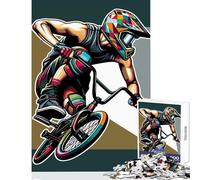 Rompecabezas de 1000 Piezas para Adolescentes BMX WPAP Pop Art Juguetes antiestrés Regalos de Amigo Invisible Juego Imposible Ayuda al Cerebro Ejercicio Tamaño 50x75cm