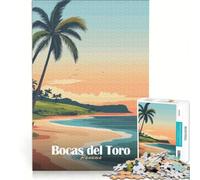 Rompecabezas de 1000 Piezas para Adolescentes, Bocas del Toro, Panamá, Juguetes para armar, para Relajarse intelectualmente, Ideal para Decorar el Escritorio 38x26cm
