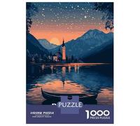 Rompecabezas De 1000 Piezas para Adolescentes Bohinj Lake Slovenia Rompecabezas para Adultos Juguete Decoración De Pared Mejora La Memoria Desafío Educativo 52x38cm/1000pcs