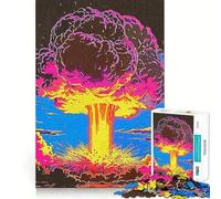 Rompecabezas de 1000 Piezas para Adolescentes Bomba atómica,Arte de Corte Limpio,Juego Creativo,Juguete,Juego Relajante, (50x75cm)