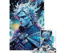 Rompecabezas de 1000 Piezas para Adolescentes Boreas︰ Frost Príncipe de los Vientos del Norte Rompecabezas para Adultos Juegos relajantes Divertidos y con Humor para cumpleaños y Navidad (38x52cm)