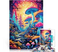 Rompecabezas de 1000 Piezas para Adolescentes Bosque alucinante Lleno de Setas Juegos Juguetes Regalo Regalo para cumpleaños 52x38cm