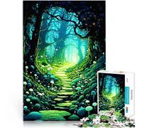 Rompecabezas de 1000 Piezas para Adolescentes Bosque de fantasía Juegos educativos Juguetes de Bricolaje Mejorar el Amor Entre Parejas 50x70cm