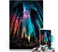 Rompecabezas de 1000 Piezas para Adolescentes Bosque de mil Colores para el Juguete de desafío de Juego Educativo Apto para Parejas 38x26cm