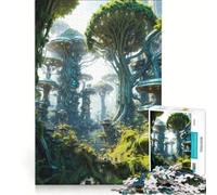 Rompecabezas de 1000 Piezas para Adolescentes, Bosque del Futuro, Juguete Educativo, para la diversión Familiar, Ideal para Decorar el Escritorio 38x52cm
