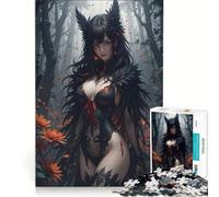 Rompecabezas de 1000 Piezas para Adolescentes: Bosque Oscuro y brumoso, Juegos relajantes, Actividades Divertidas para Hacer en casa, un Gran Regalo para los Amantes de los Videojuegos 38x52cm
